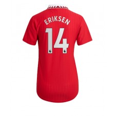 Manchester United Christian Eriksen #14 Hjemmedrakt Kvinner 2022-23 Kortermet